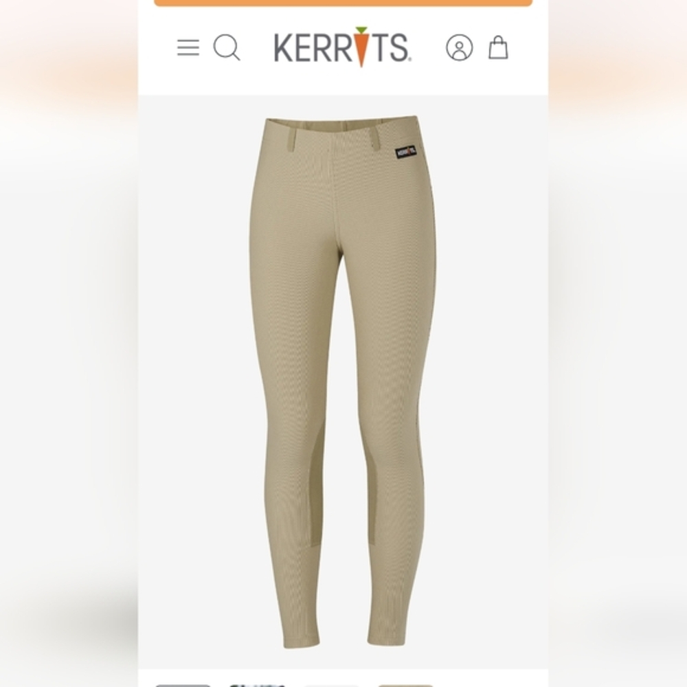 🐎Horseback Riding bundle- Kerrits kids riding pants large & White Button Shirt